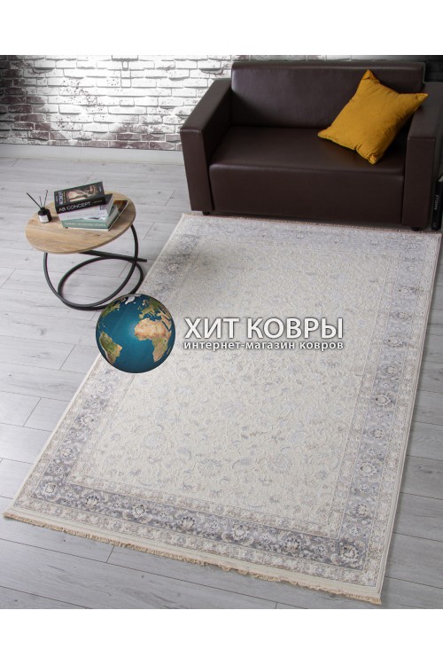 Турецкий ковер Жасмин 35831 Крем-серый